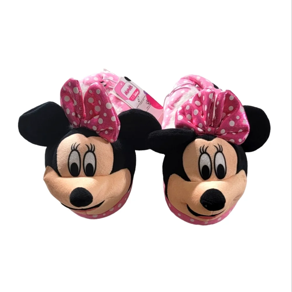 MINNIE MOUSE - DISNEY - GIRL'S PINK SLIPPERS